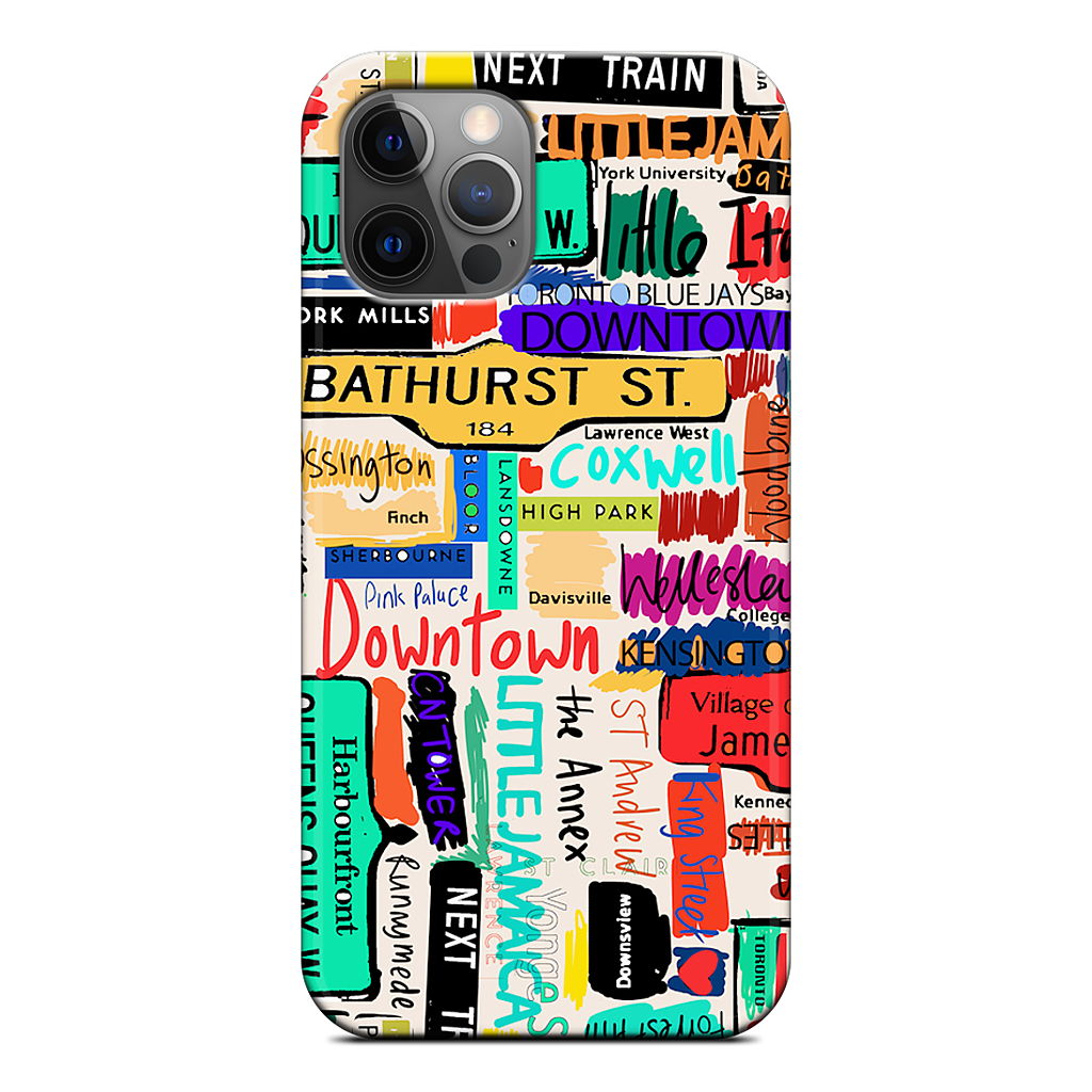 Toronto words iPhone Case