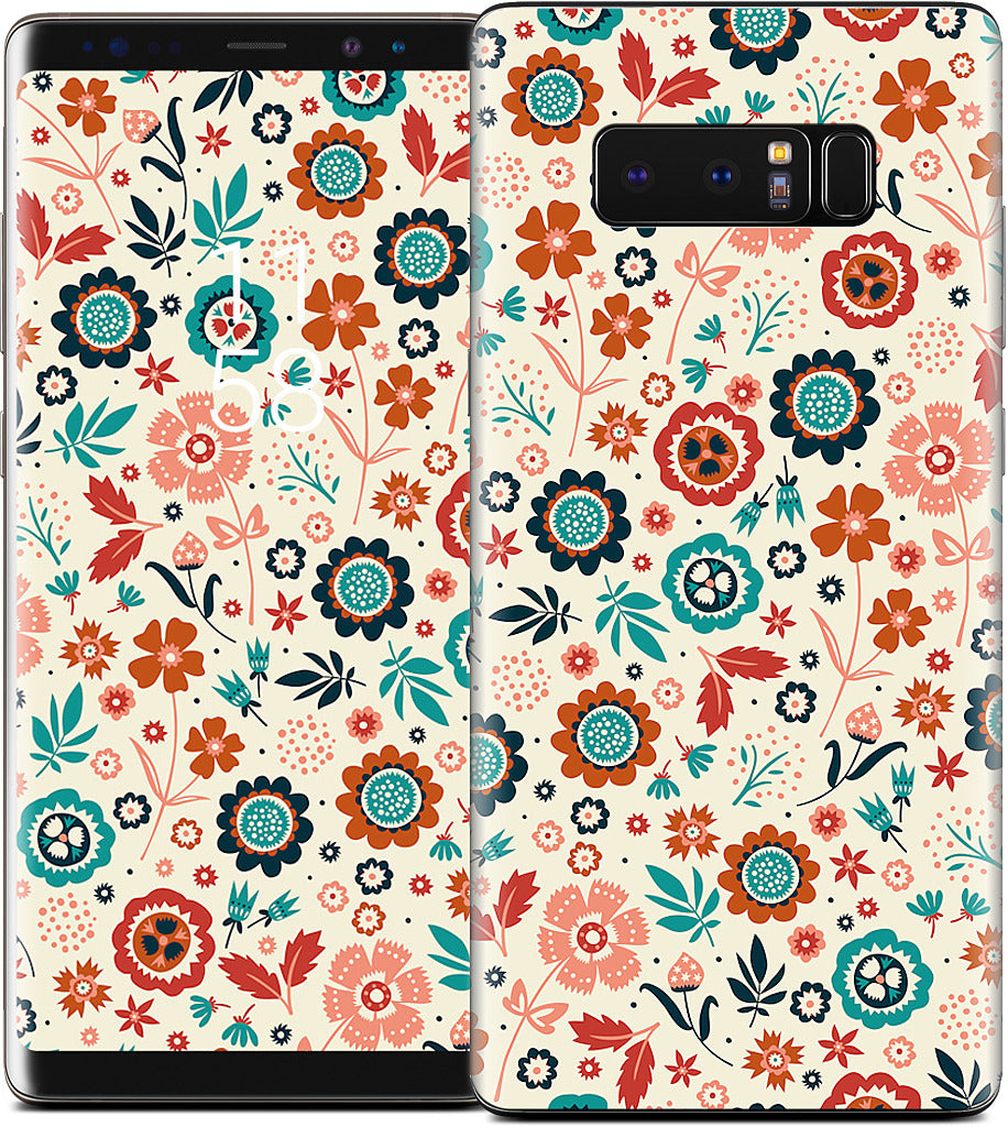 Folk Flowers Samsung Skin
