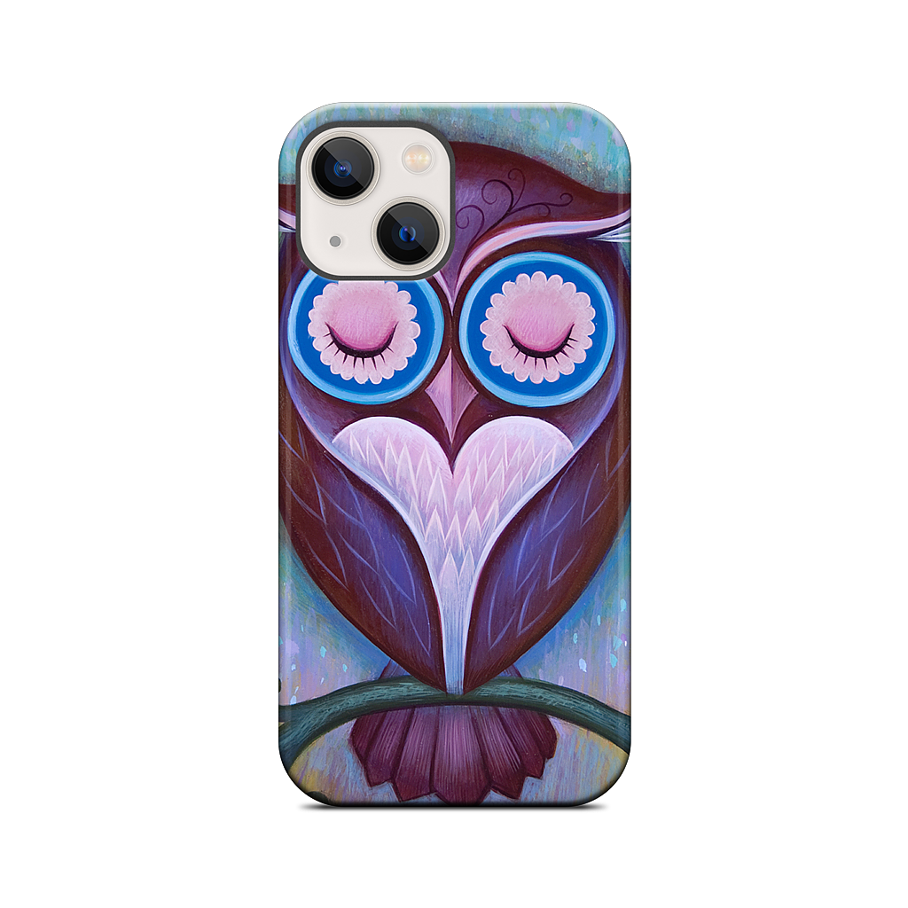 Sleepy Owl iPhone Case