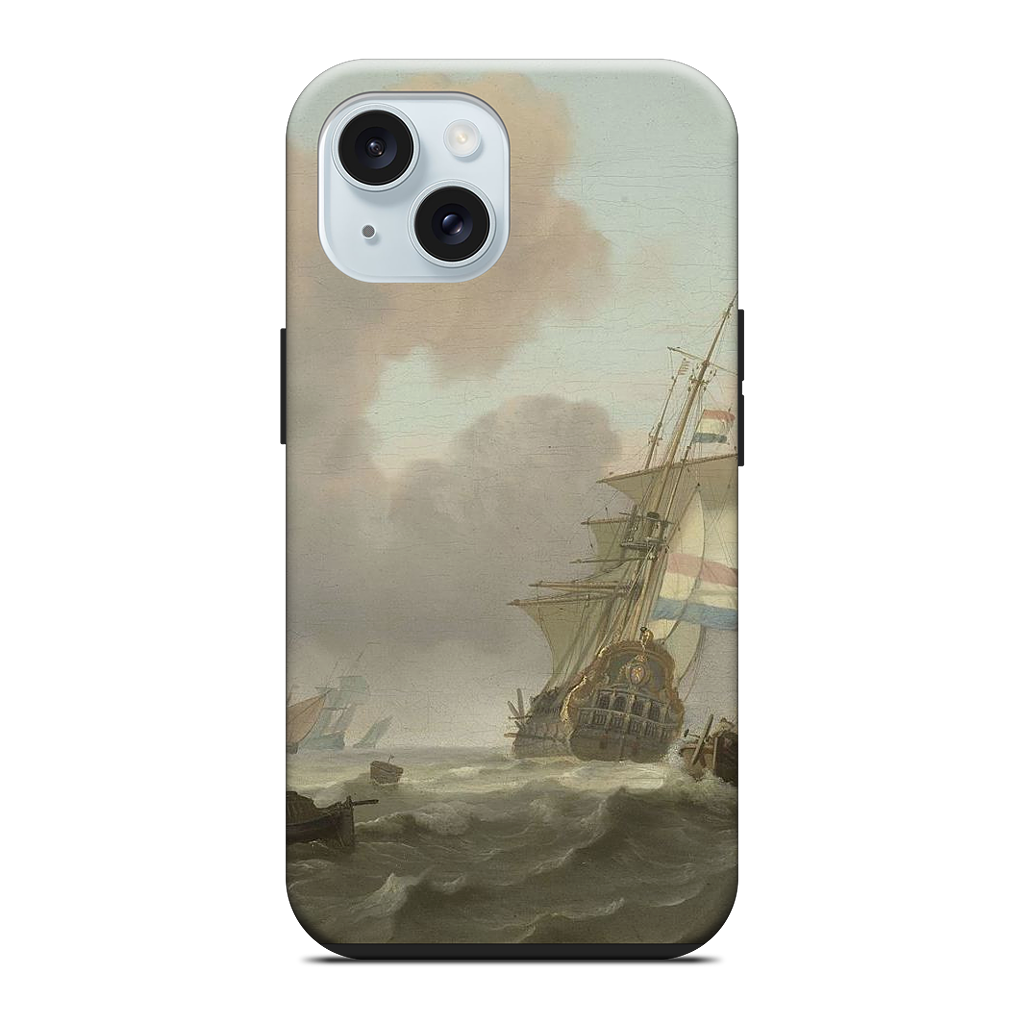 Ships in Choppy Sea iPhone Case