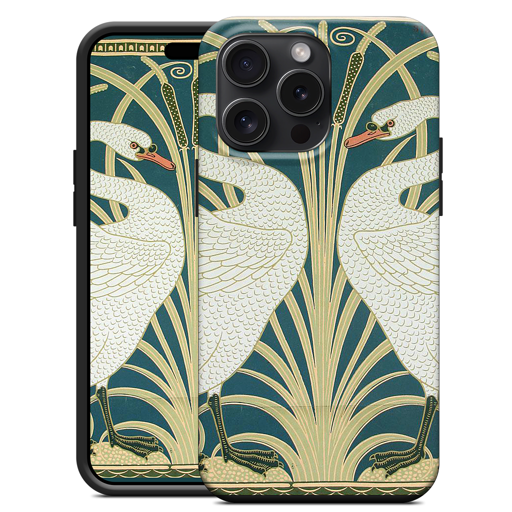 Swans and Irises iPhone Case