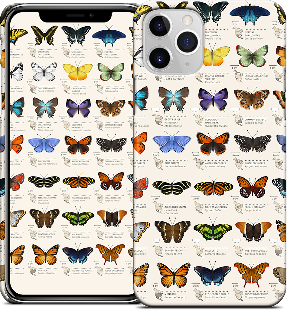42 North American butterflies iPhone Case