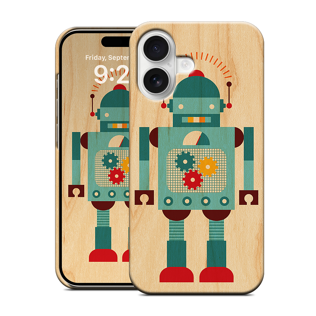 Blue Robot iPhone Case