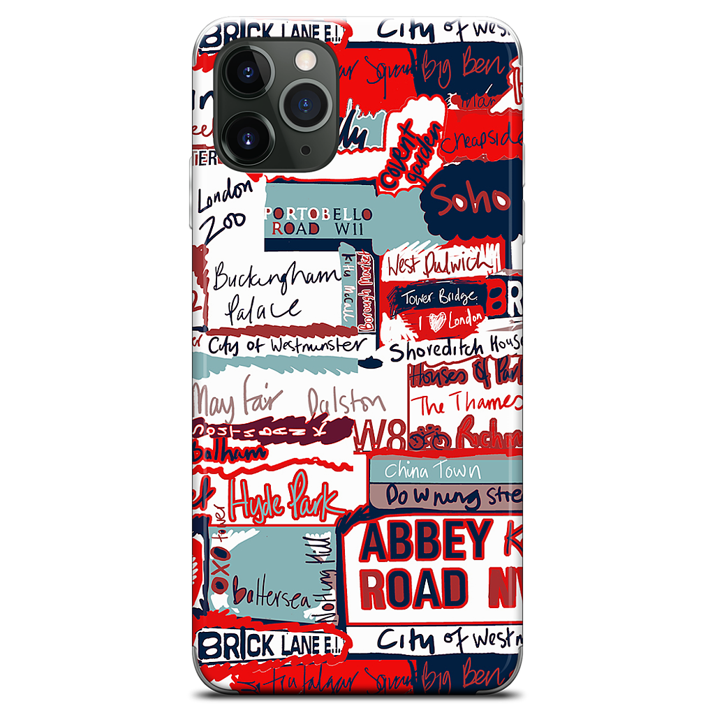 London Words iPhone Skin
