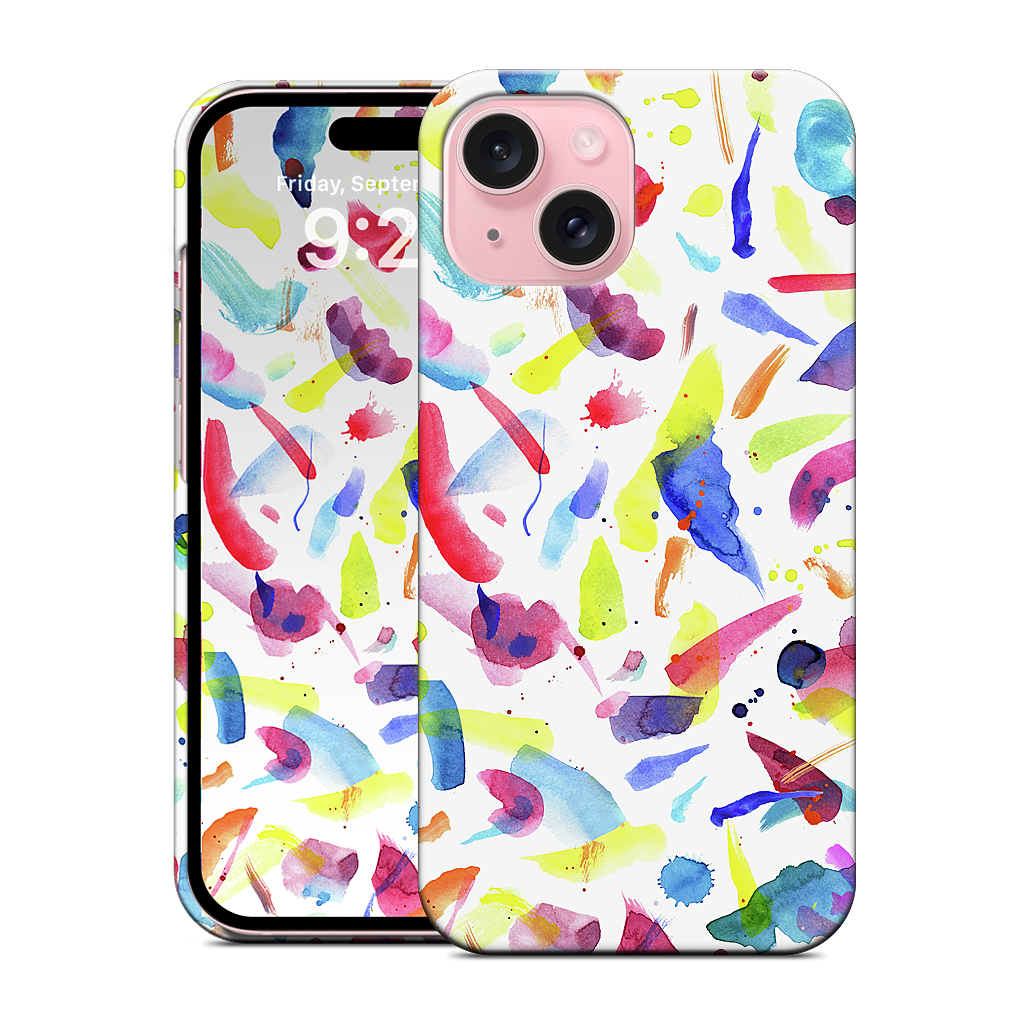 Watercolor Summer Brushstrokes iPhone Case