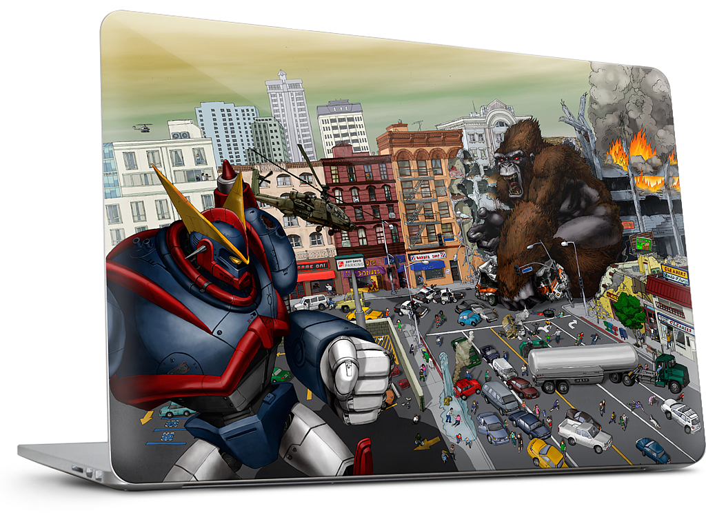 War Of The Monsters MacBook Skin