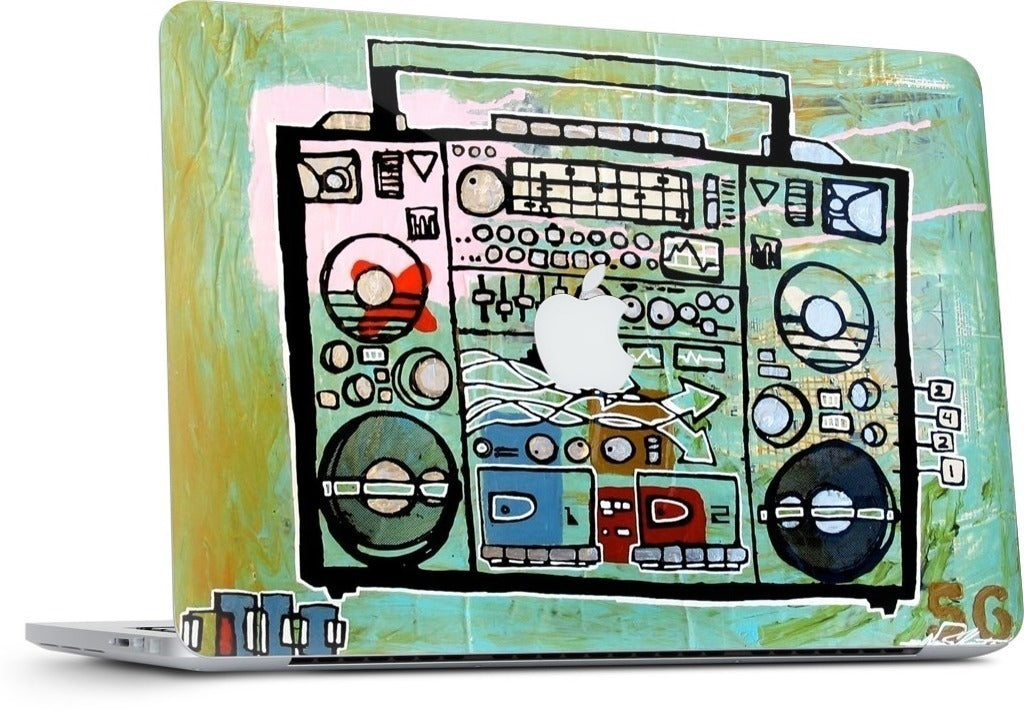 Ghetto Blaster MacBook Skin