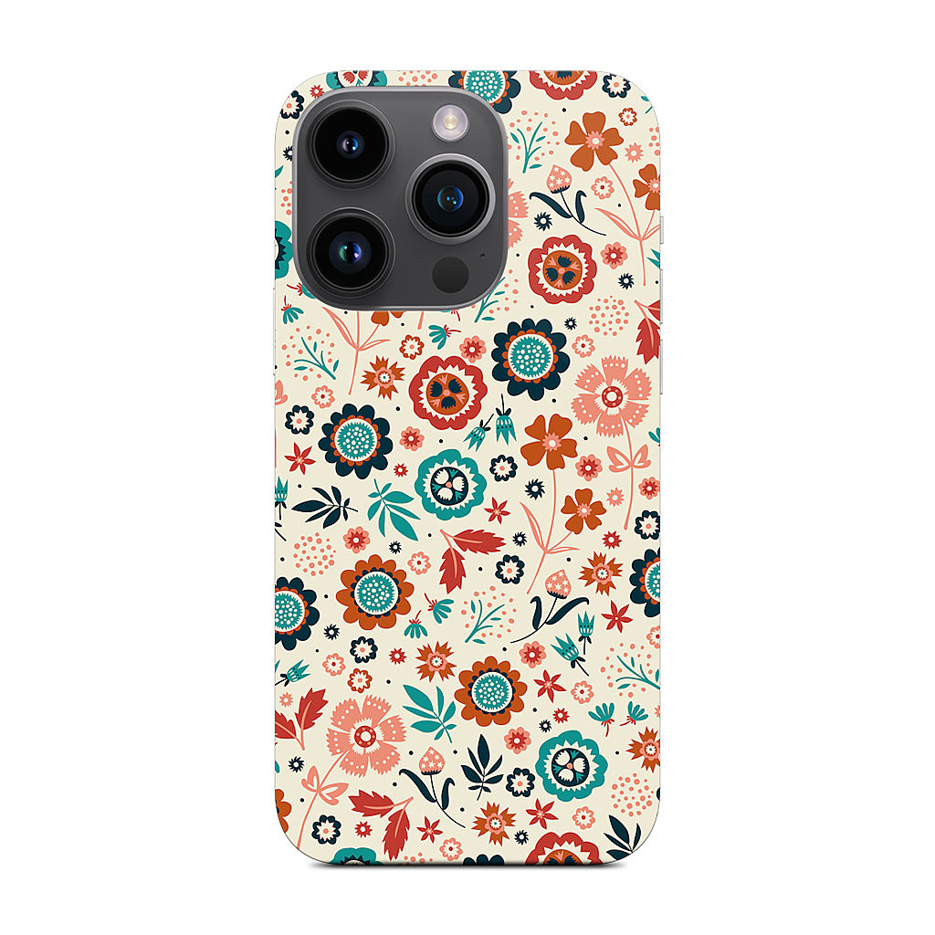 Folk Flowers iPhone Skin