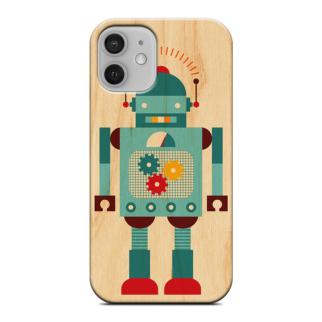Blue Robot iPhone Case