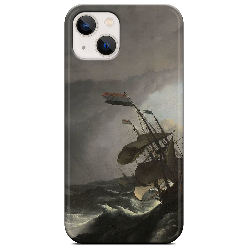 Warships During a Storm iPhone Case