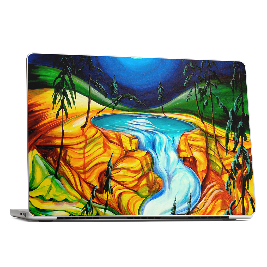 Cup Of Life Athabasca Falls Jasper MacBook Skin