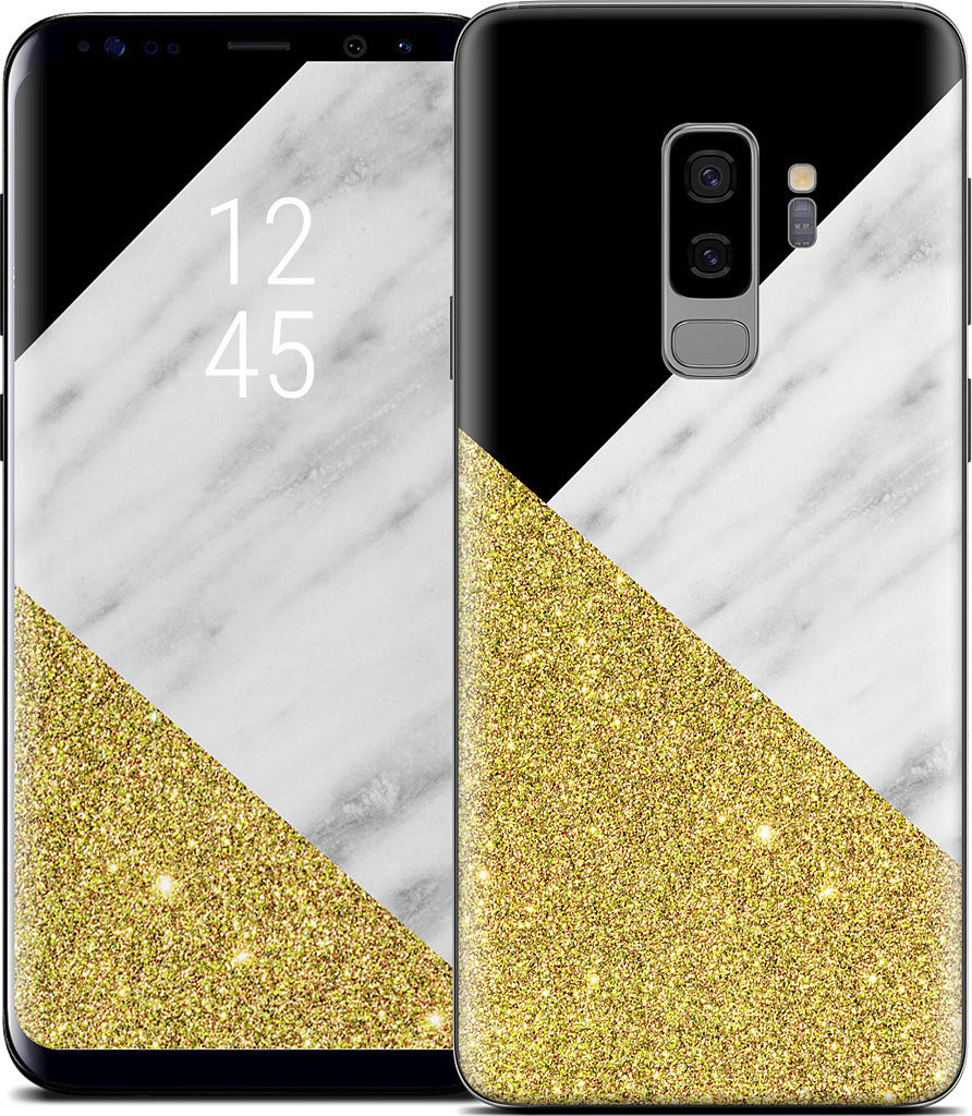 Gold and Real Italian Marble Collage Samsung Skin
