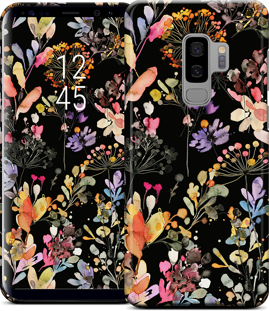 Wild Grasses (Black) Samsung Case