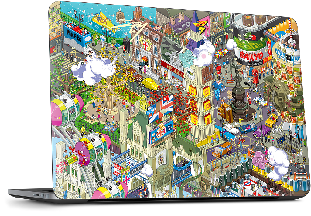 London Dell Laptop Skin