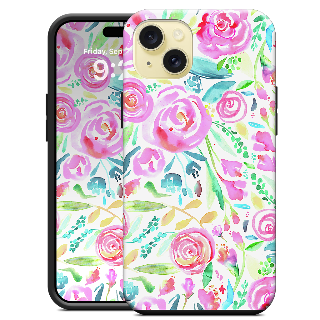Sweet Floral Roses Pastel Bouquet iPhone Case