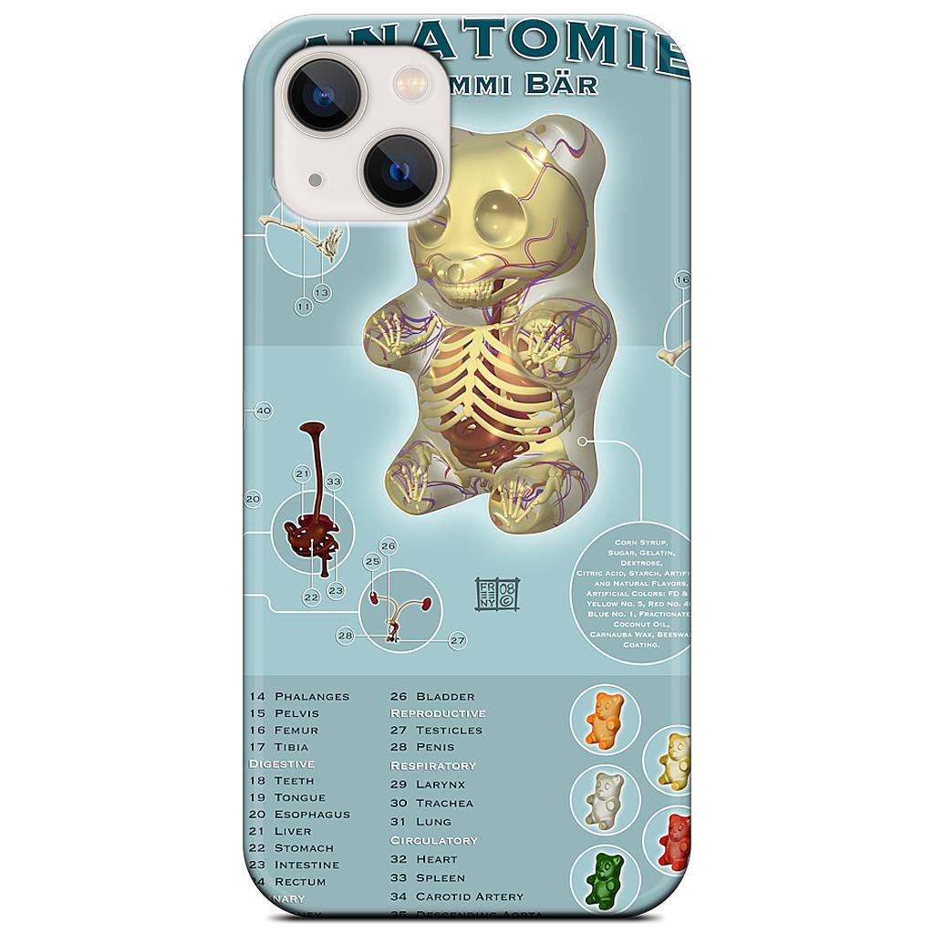 Gummi Anatomie iPhone Case