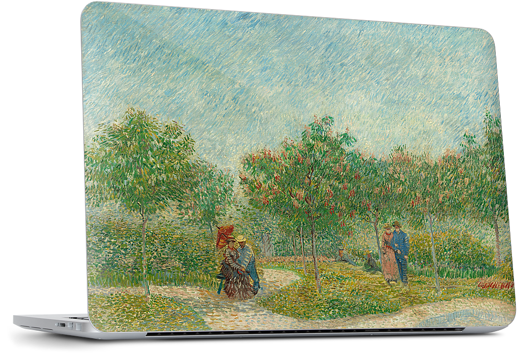 Garden with Courting Couples MacBook Skin