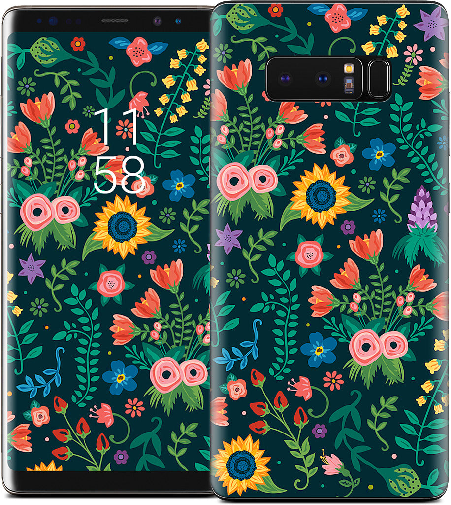 Floral Heart Samsung Skin