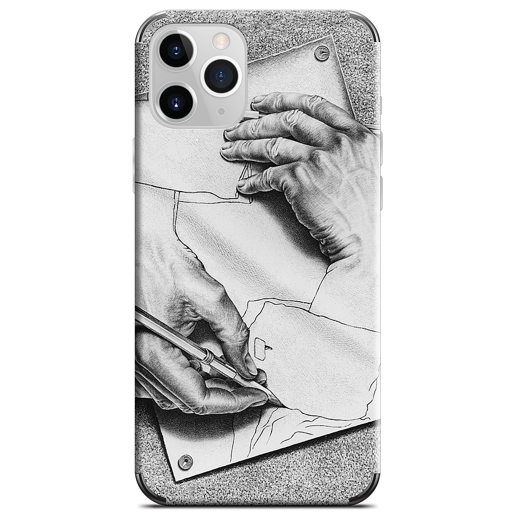 Drawing Hands iPhone Skin