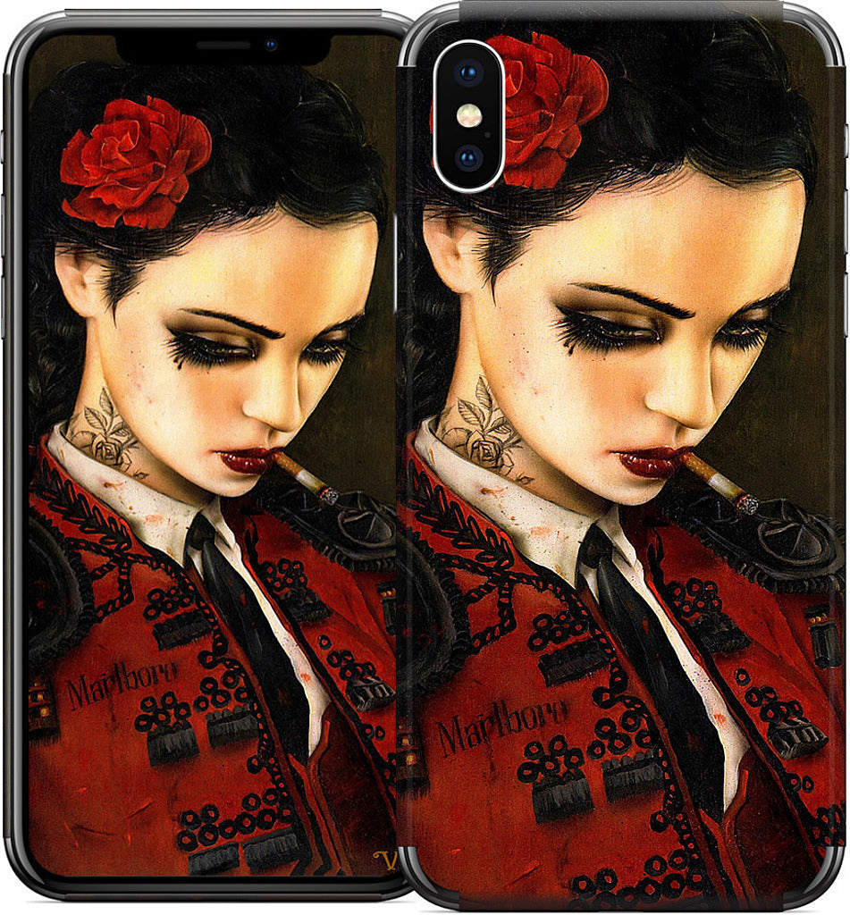 Bull Fight Her iPhone Skin