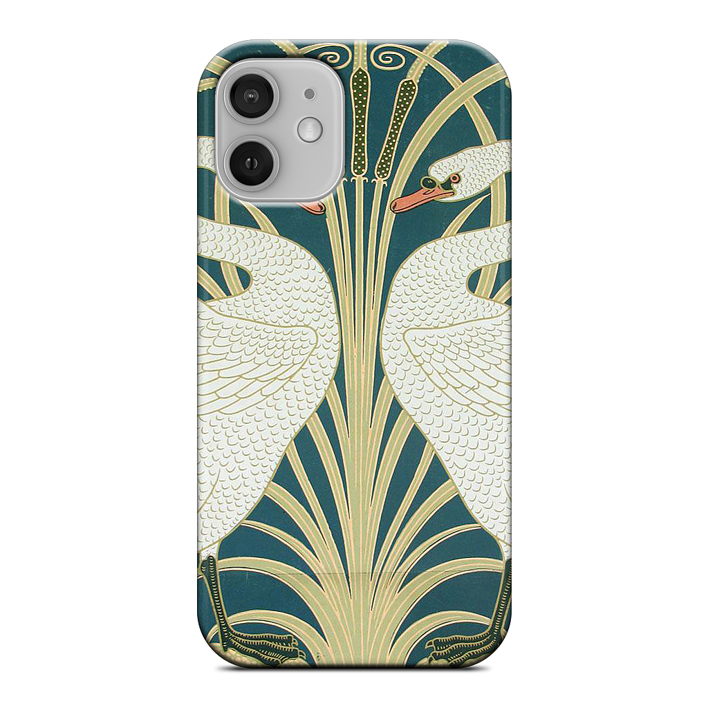 Swans and Irises iPhone Case