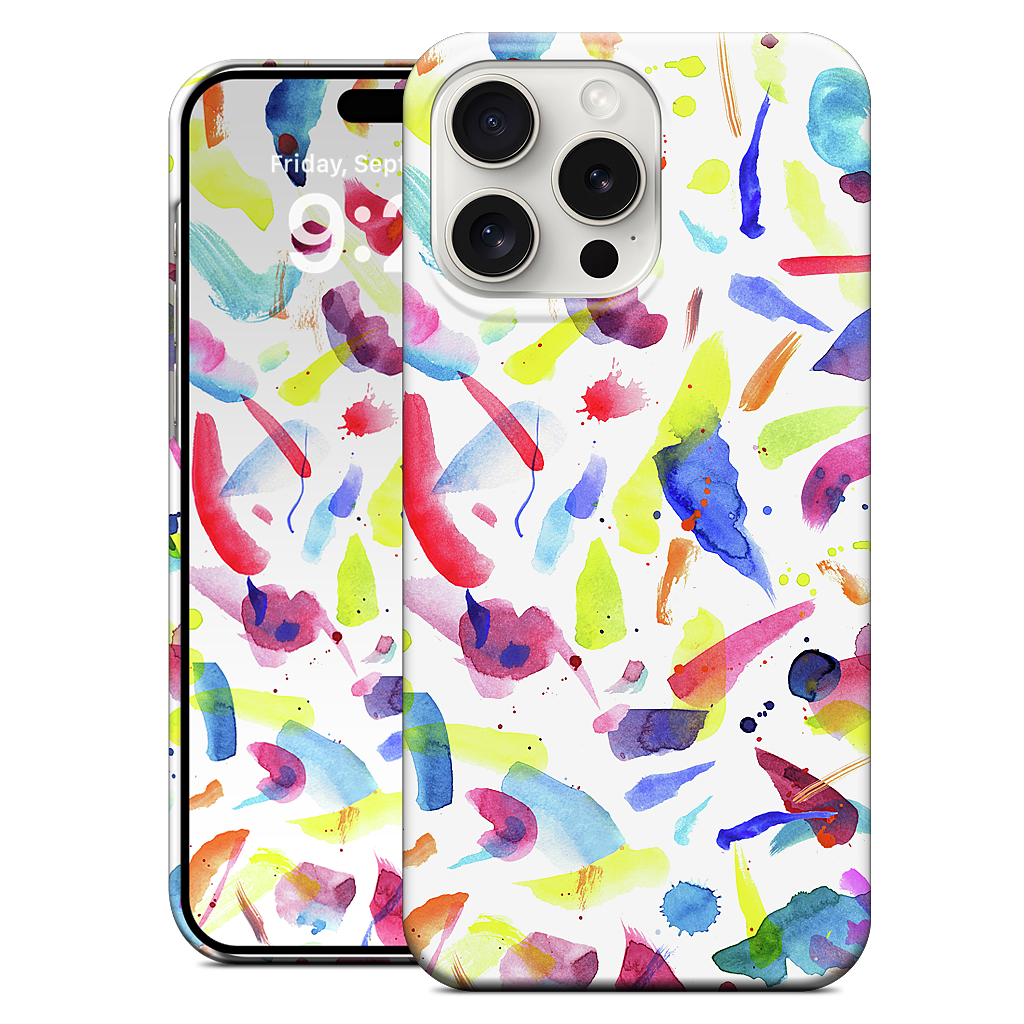 Watercolor Summer Brushstrokes iPhone Case