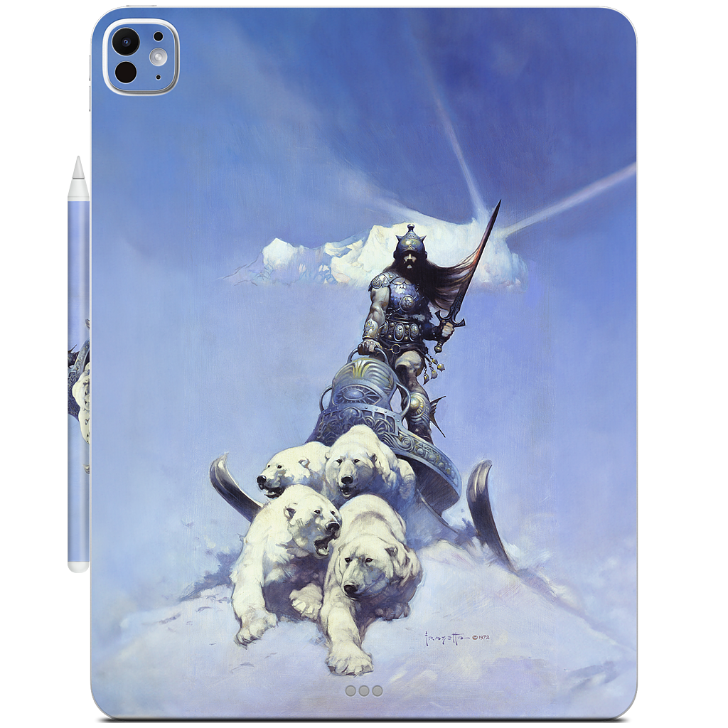 Silver Warrior iPad Skin