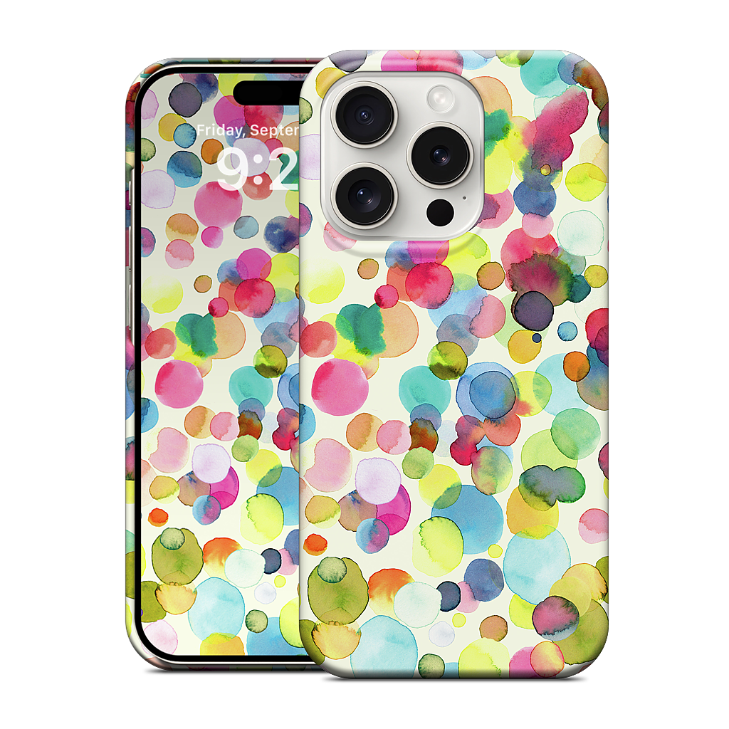 Watercolor Colorful Drops iPhone Case