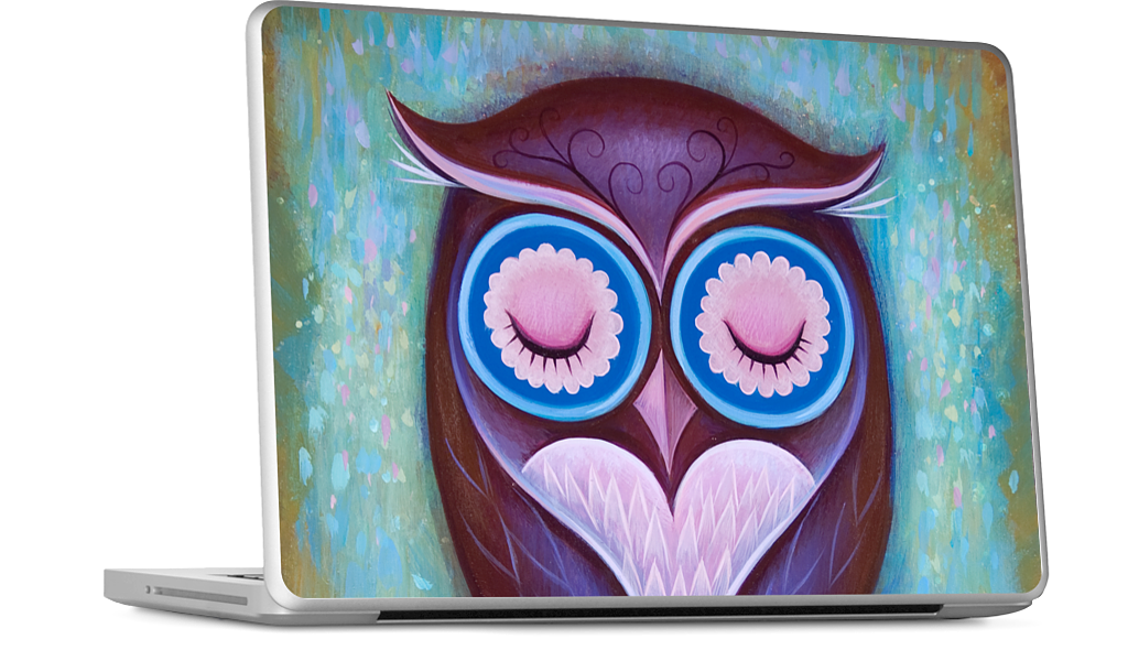 Sleepy Owl MacBook Skin