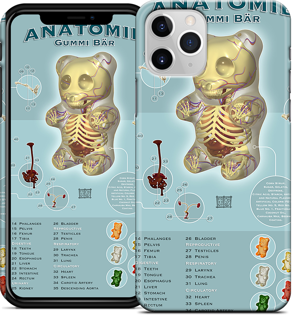 Gummi Anatomie iPhone Case