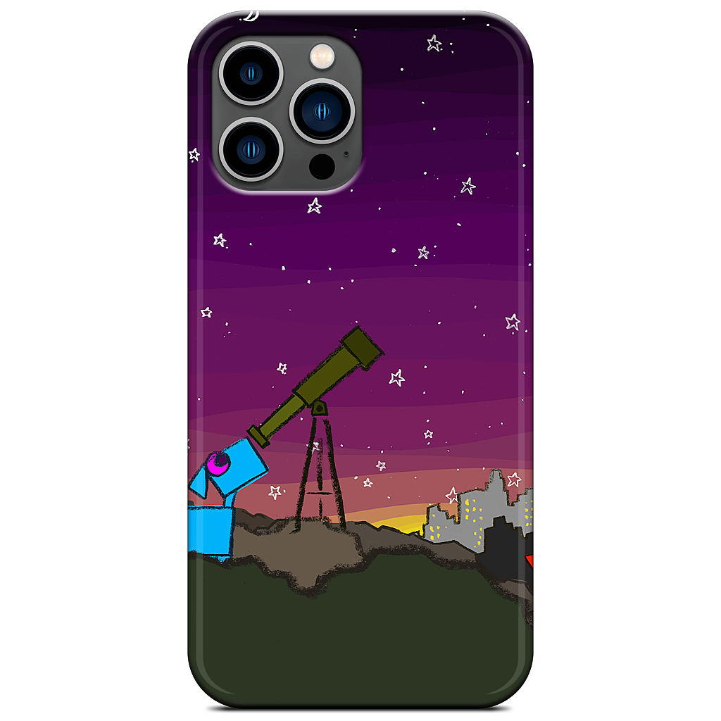 Space Dog Telescope iPhone Case