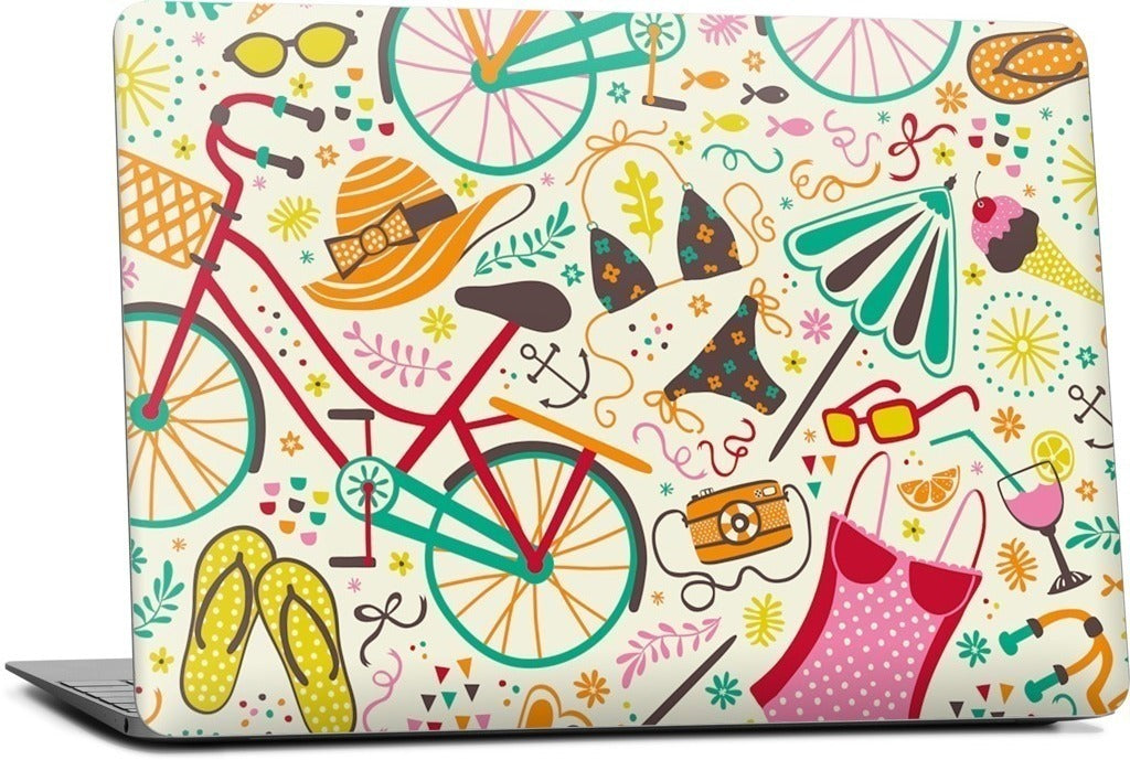 Seaside Cycle MacBook Skin