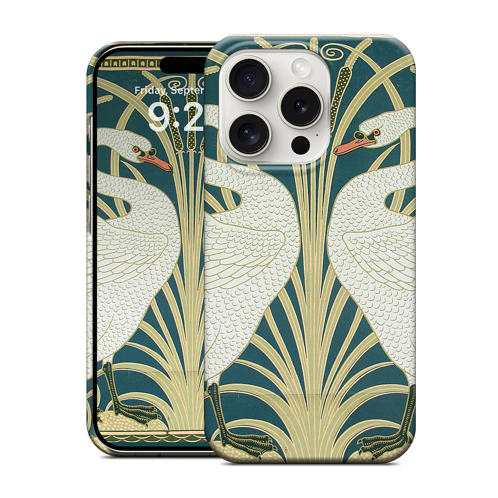 Swans and Irises iPhone Case
