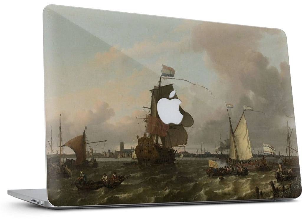 The Warship Brielle on the Maas Rotterdam MacBook Skin