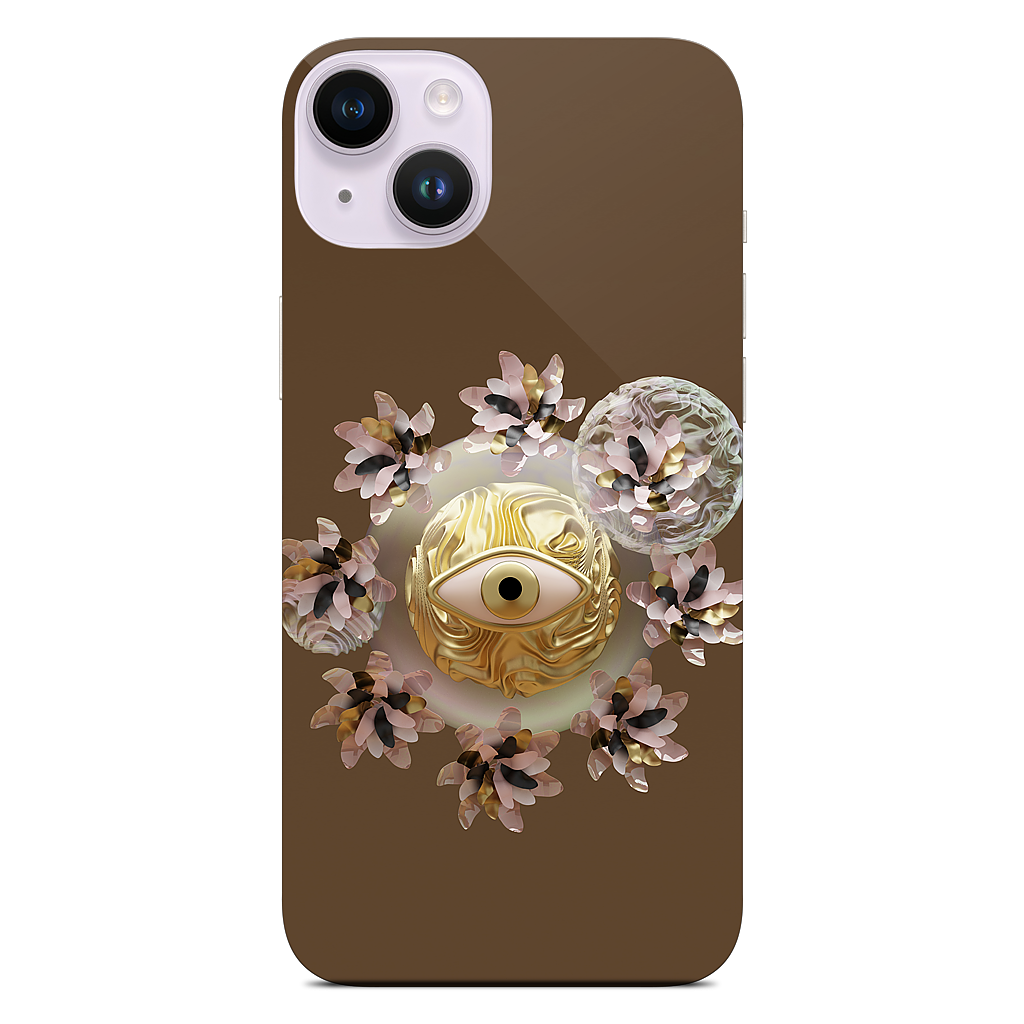 Golden Flowers iPhone Skin