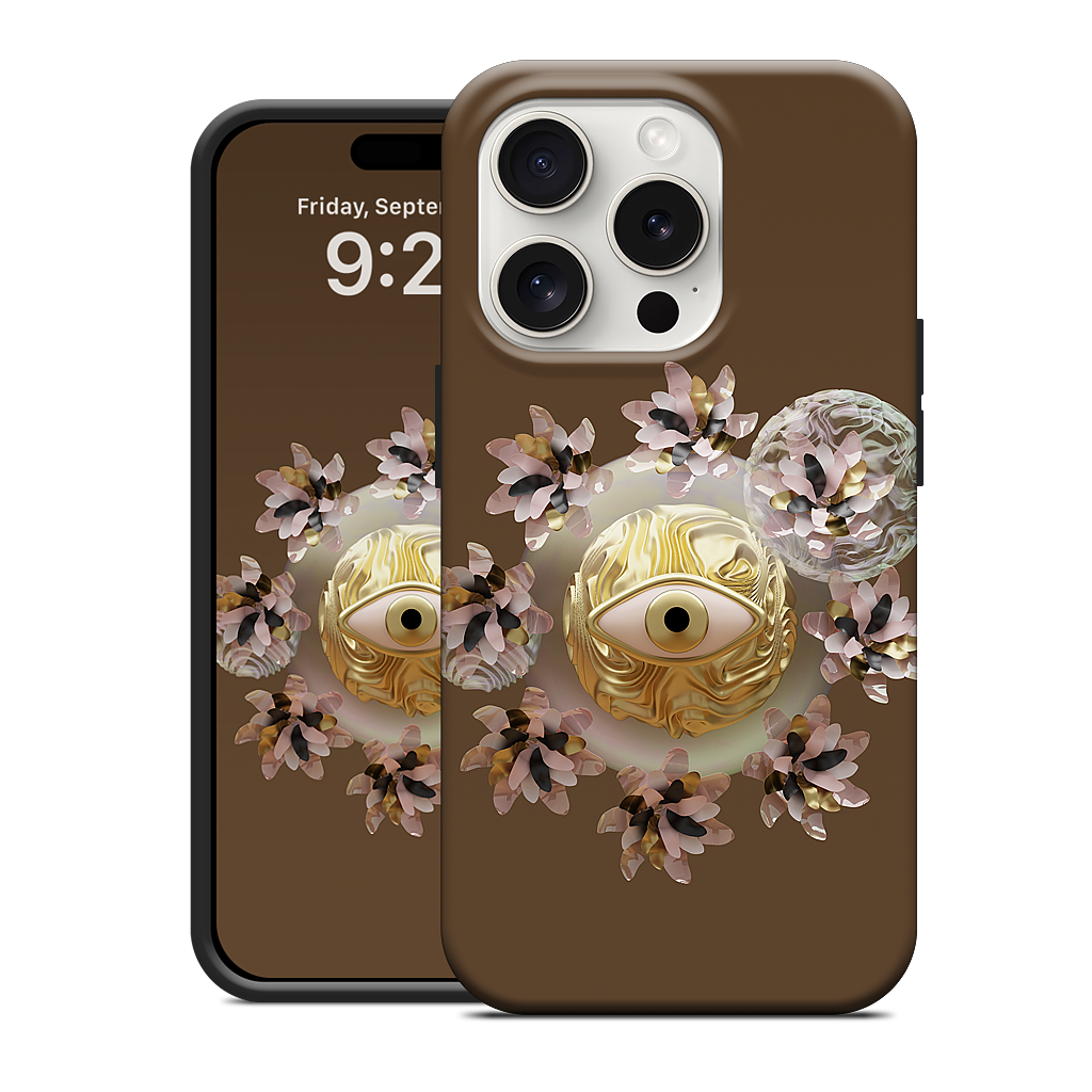 Golden Flowers iPhone Case