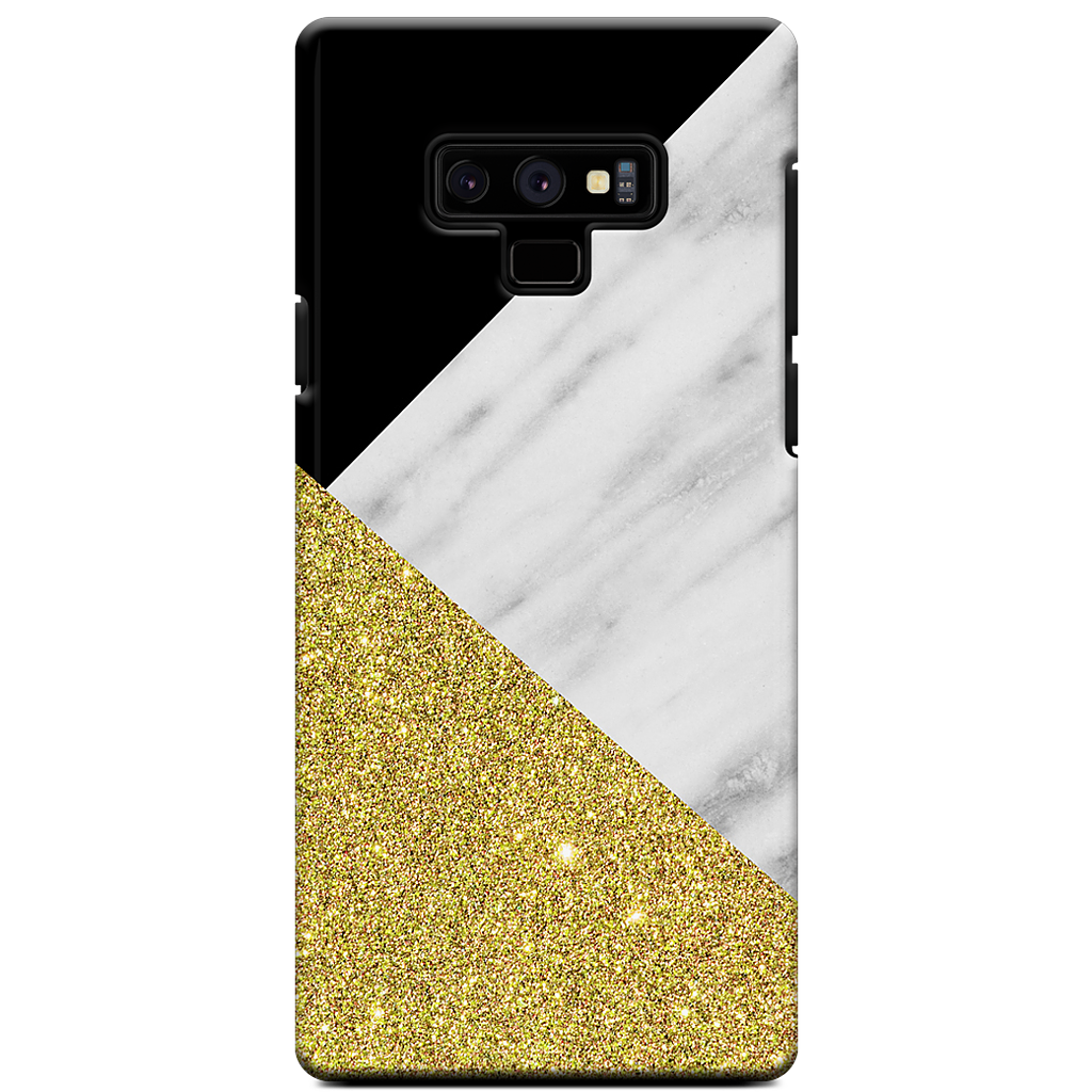 Gold and Real Italian Marble Collage Samsung Case