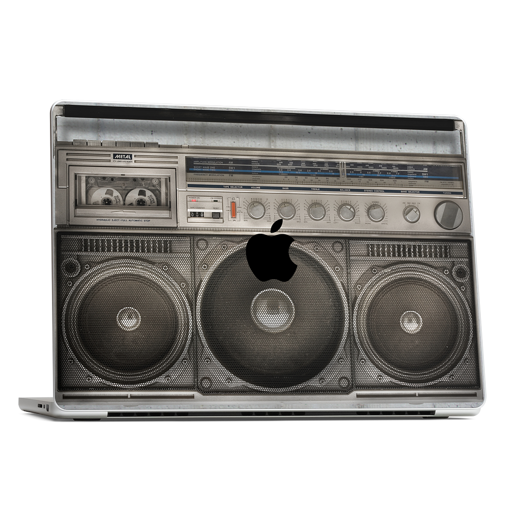 Boombox MacBook Skin