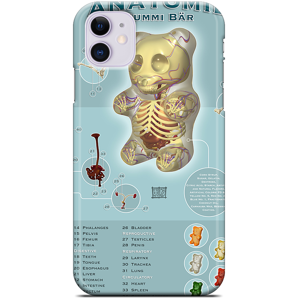 Gummi Anatomie iPhone Case
