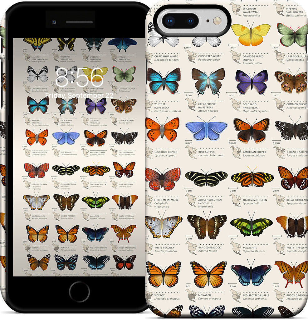 42 North American butterflies iPhone Case