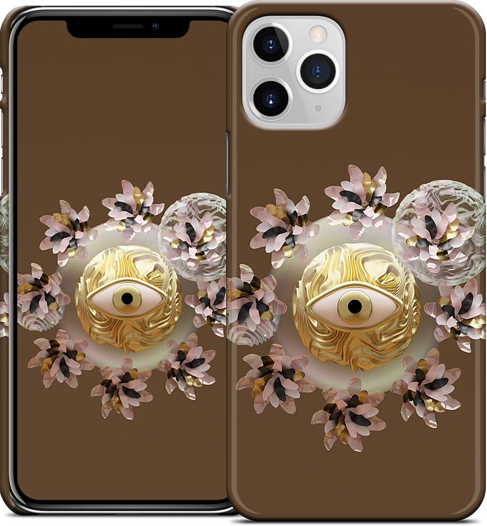 Golden Flowers iPhone Case