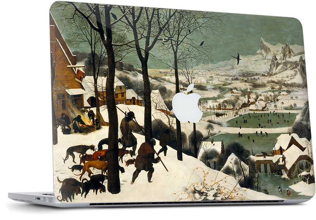 Hunters in the Snow MacBook Skin