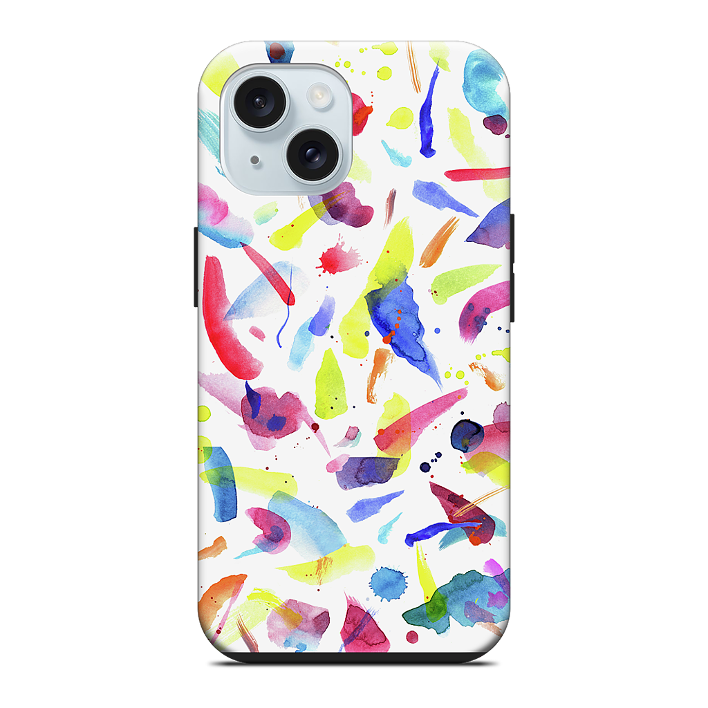 Watercolor Summer Brushstrokes iPhone Case