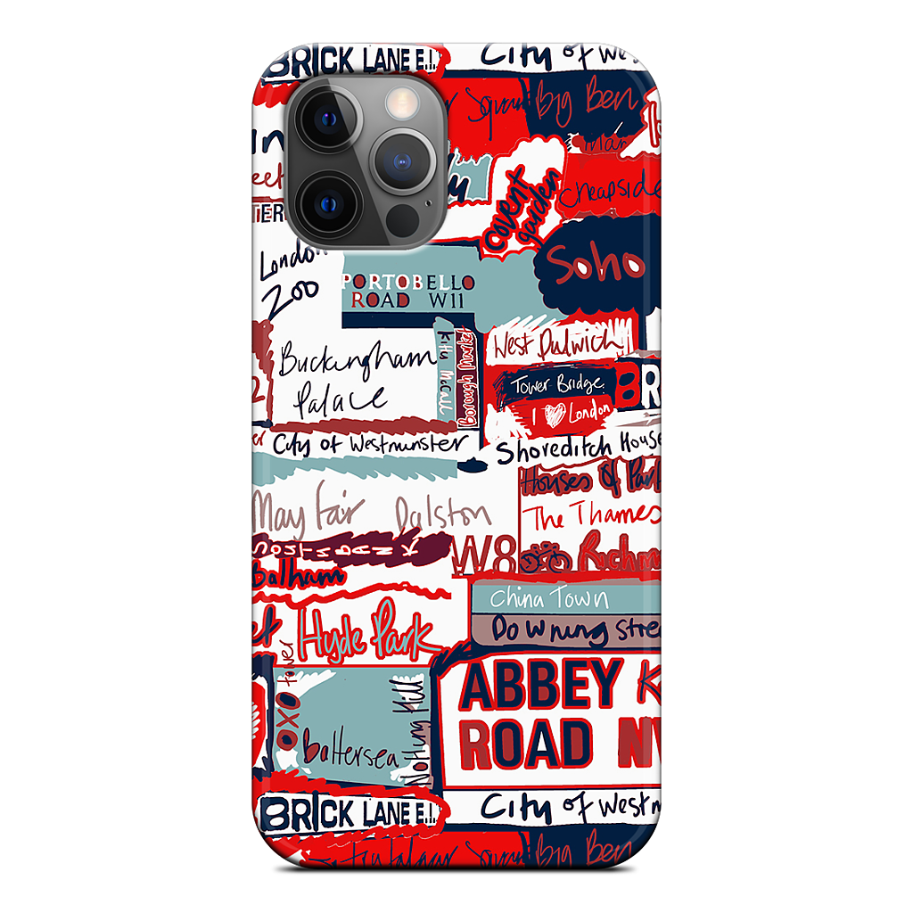 London Words iPhone Case