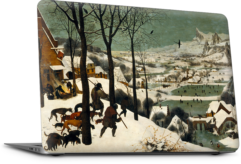Hunters in the Snow MacBook Skin