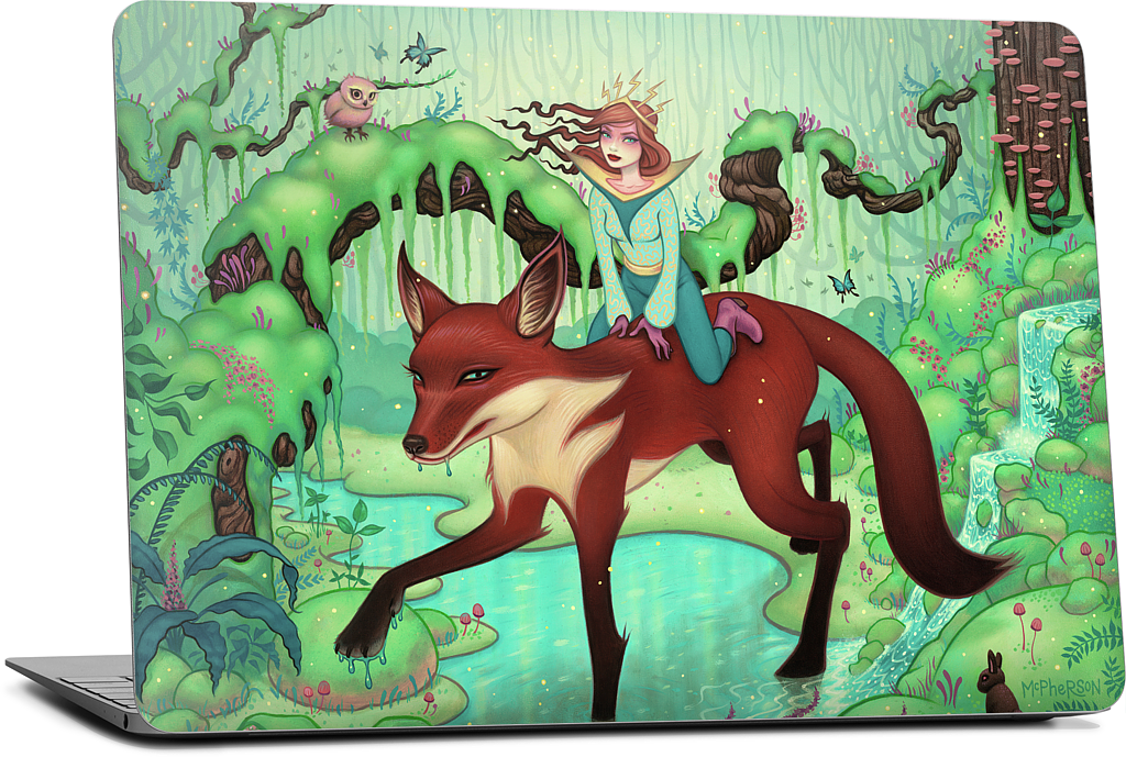 The Fox's Respite MacBook Skin