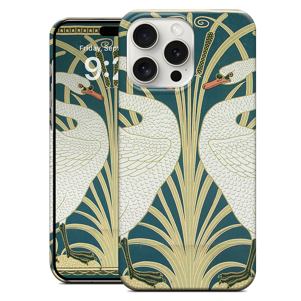 Swans and Irises iPhone Case