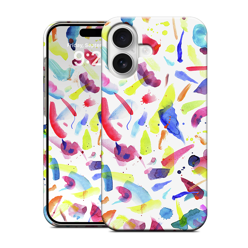 Watercolor Summer Brushstrokes iPhone Case