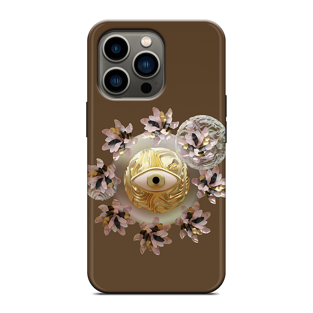 Golden Flowers iPhone Case