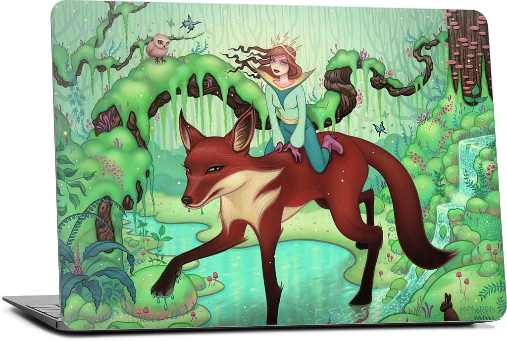 The Fox's Respite MacBook Skin
